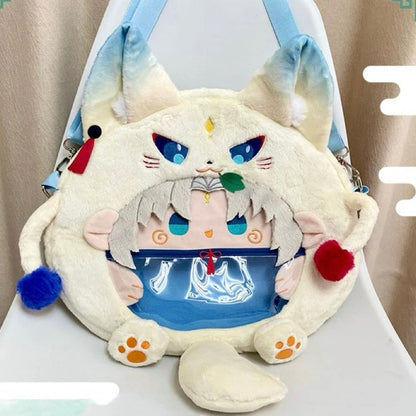 Smile House Plush Honkai Star Rail Feixiao Inspired Backpack Crossbody Bag
