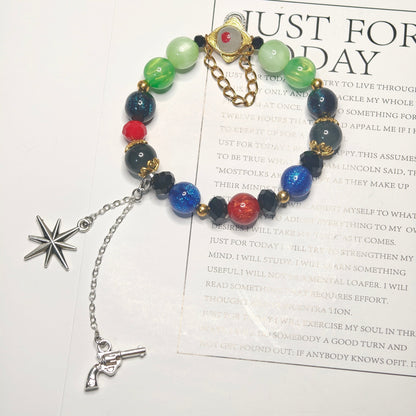 Smile House Plush Honkai Star Rail Anaxa Inspired Round Bracelet