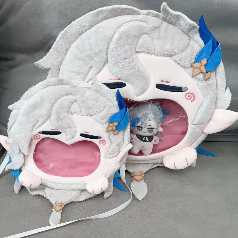 Smile House Plush Game Genshin Impact Neuvillette Backpack Crossbody Bag