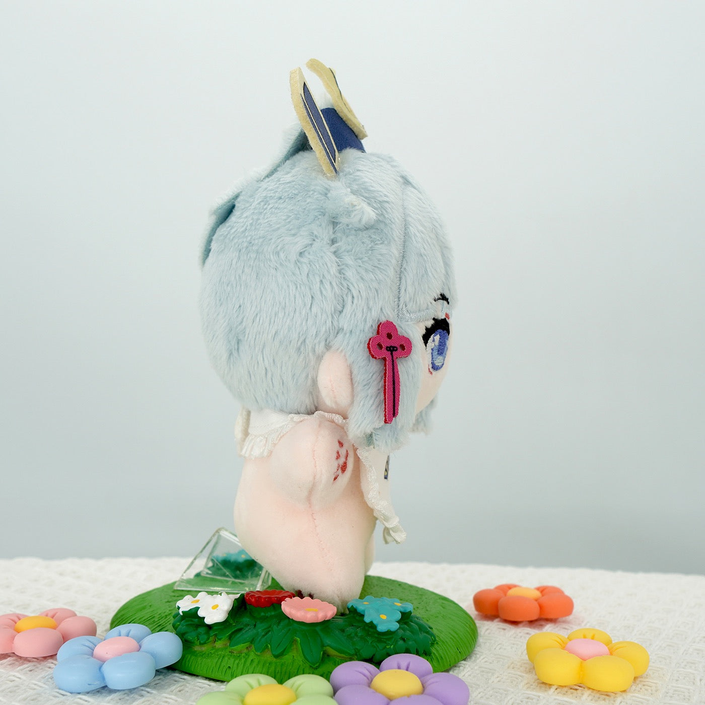 Smile House Plush Genshin Impact Fanart Plushie Ayaka Cute Plush Doll 12 CM