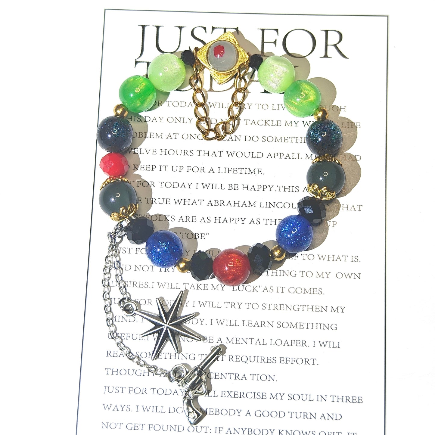 Smile House Plush Honkai Star Rail Anaxa Inspired Round Bracelet