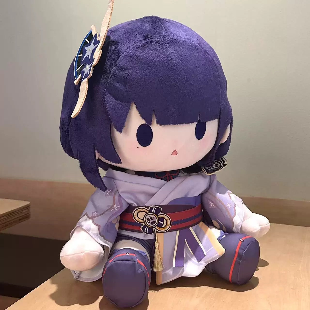 Smile House Plush Genshin Impact Plushie Staring Baal Ei Raiden Shugun 40CM Plush Doll