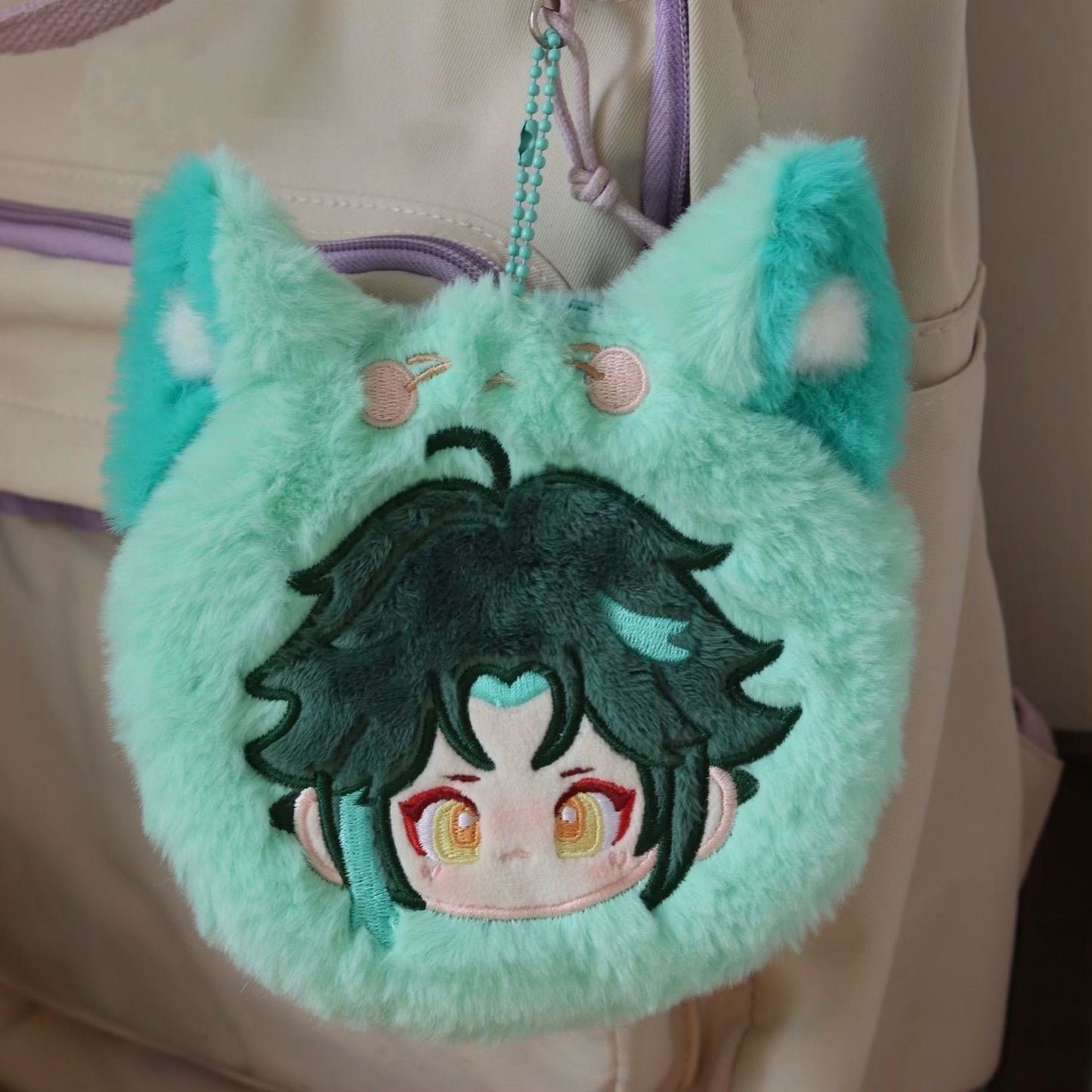 Smile House Plush Genshin Impact Fanart Xaio Purse Bag