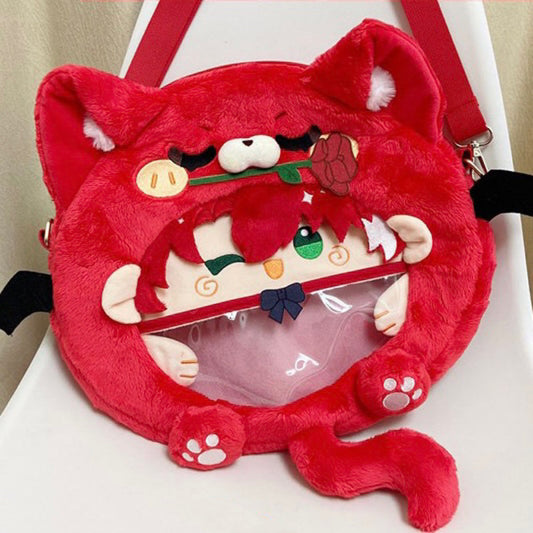Smile House Plush Honkai Star Rail Argenti Inspired Backpack Crossbody Bag