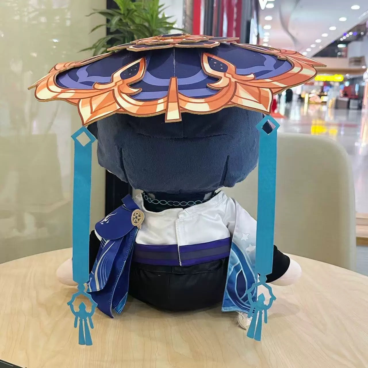 Smile House Plush Genshin Impact plushie Scaramouche Wanderer Staring Eyes Plush Doll 40CM