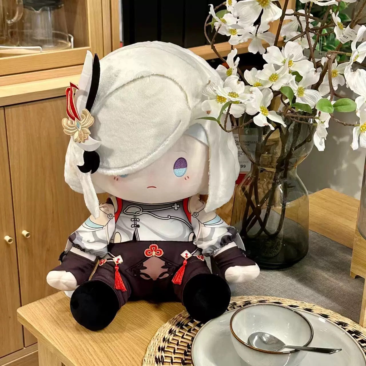 Smile House Plush Genshin Impact Plushies Staring Shenhe Shen He 40CM Plush Doll