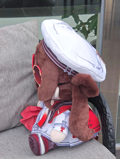 ¡¾Free Shipping¡¿Smile House Plush Genshin Impact Plushies Hutao Cherries Snow-Laden Big Eyes 40CM Plush Doll
