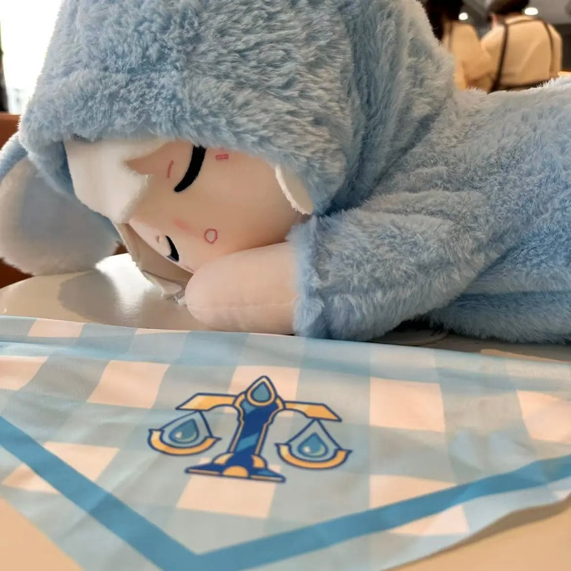 Smile House Plush Genshin Impact Fanmade Plushies Furina Sleeping Plush Doll 60CM