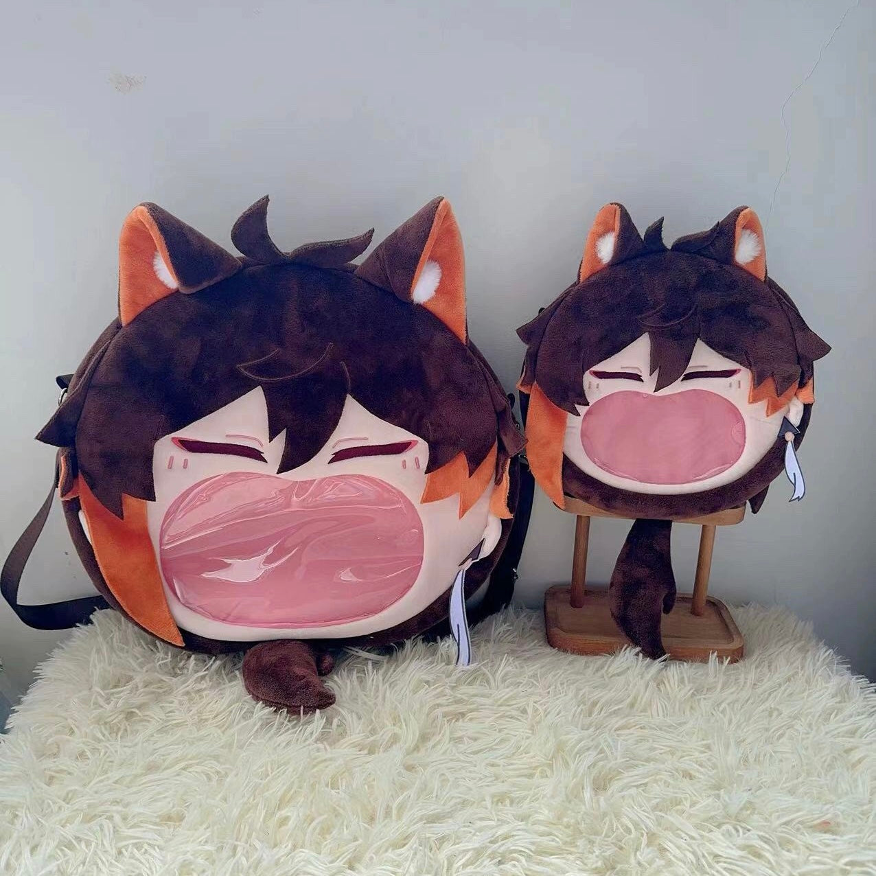 Smile House Plush Genshin Impact Fanart Zhongli Crossbody Bag Backpack