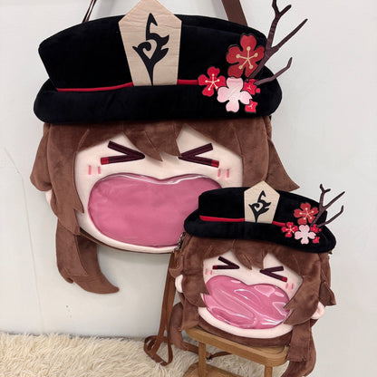 Smile House Plush Genshin Impact Fanart Hutao Hu Tao Crossbody Bag Backpack