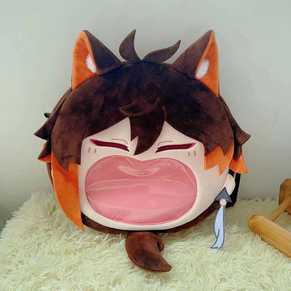 Smile House Plush Genshin Impact Fanart Zhongli Crossbody Bag Backpack