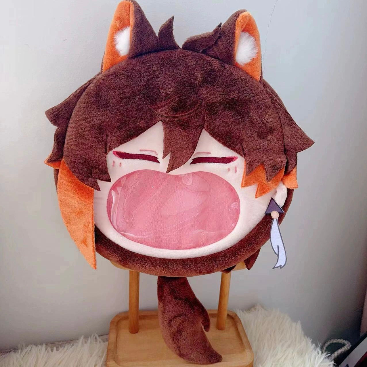 Smile House Plush Genshin Impact Fanart Zhongli Crossbody Bag Backpack