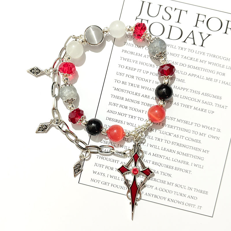 Smile House Plush Genshin Impact The Knave Arlecchino Inspired Bracelet