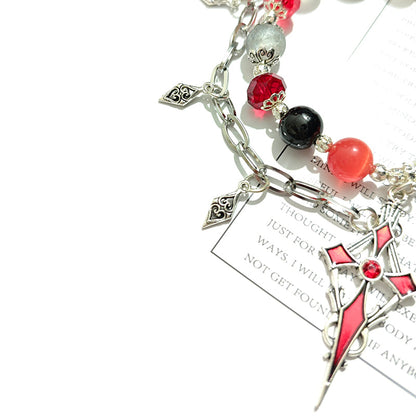 Smile House Plush Genshin Impact The Knave Arlecchino Inspired Bracelet