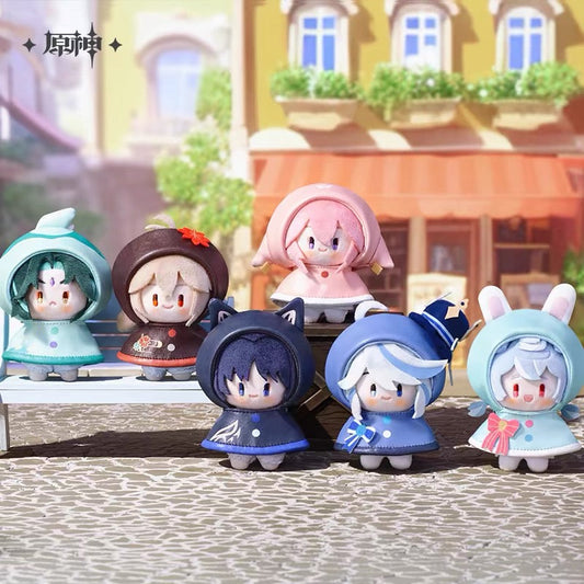 Smile House Plush Drop Series: Genshin Impact Official Characters Play In The Rain Style Plush Doll 12CM