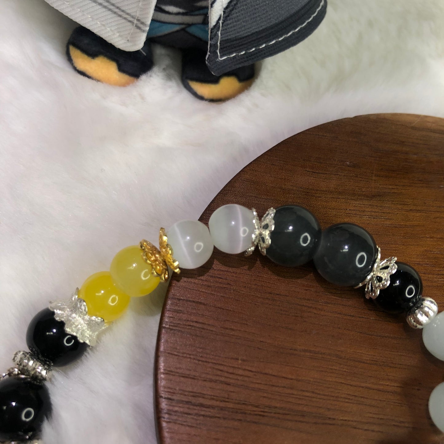 Smile House Plush Zenless Zone Zero ZZZ Harumasa Inspired Round Bracelet