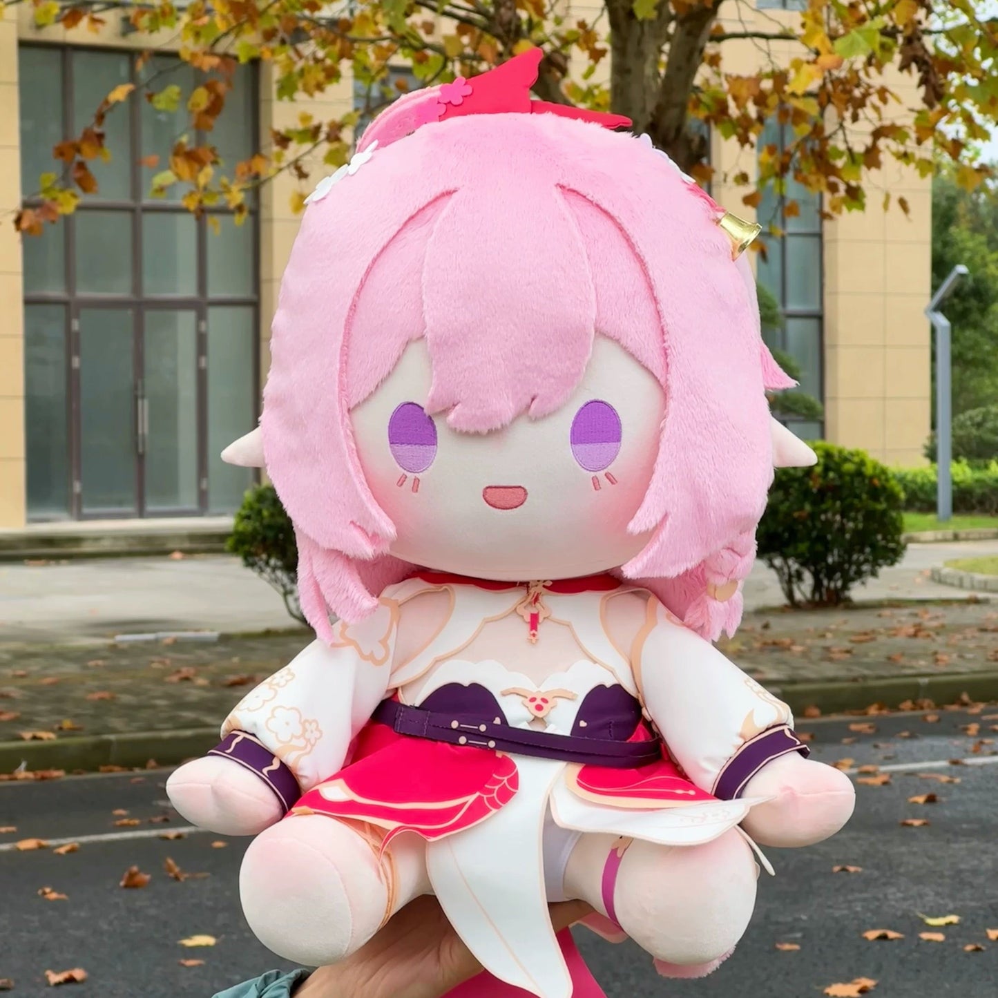 Smile House Plush Honkai Impact 3 Plushie Elysia Peachy Spring Staring Eyes Plush Doll 40CM