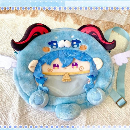 Smile House Plush Game Genshin Impact Ganyu Inspired Backpack Crossbody Bag