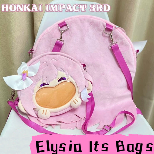 Smile House Plush Honkai Impact 3rd Elysia Backpack Crossbody Bag