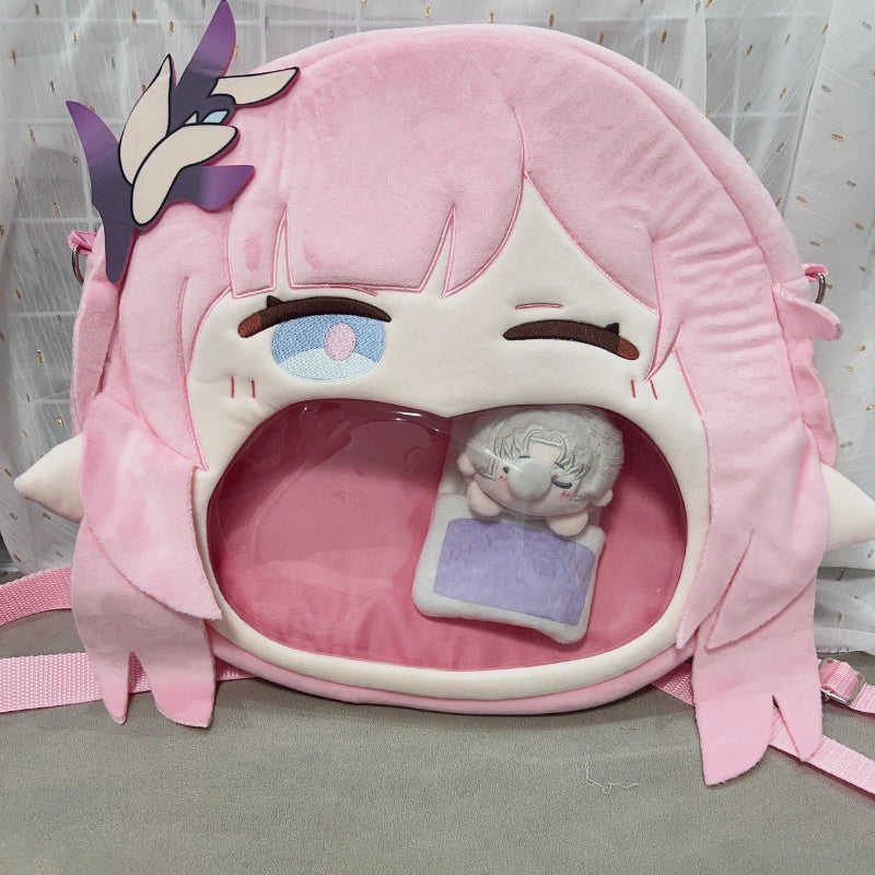 Smile House Plush Honkai Impact 3: Elysia Backpack Crossbody Bag