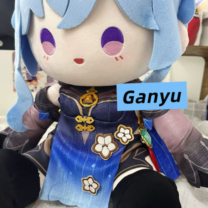 Smile House Plush Genshin Impact Plushies Ganyu New Outfit Twilight Blossom Staring Eyes 40CM Plush Doll