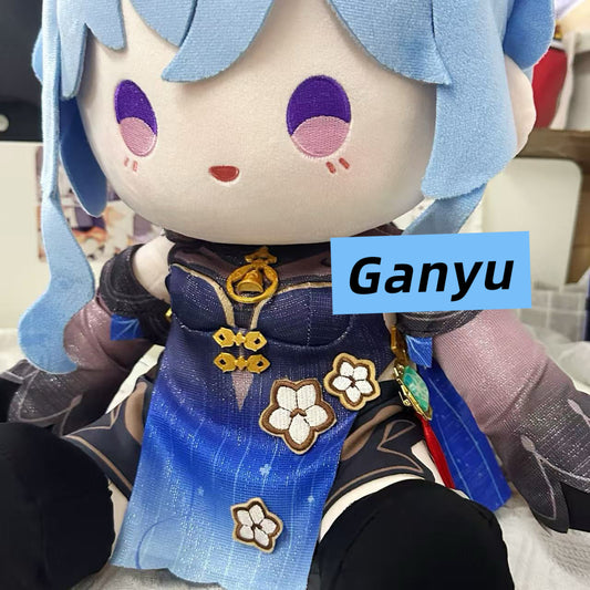 Smile House Plush Genshin Impact Plushies Ganyu New Outfit Twilight Blossom Staring Eyes 40CM Plush Doll