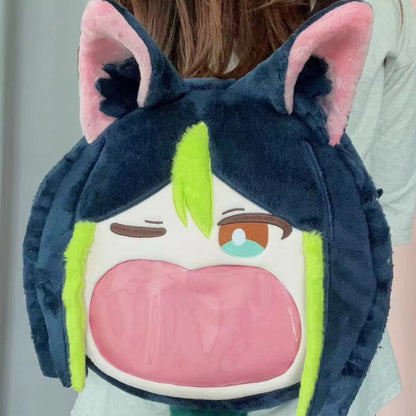 Smile House Plush Game Genshin Impact Tighnari Backpack Crossbody Bag