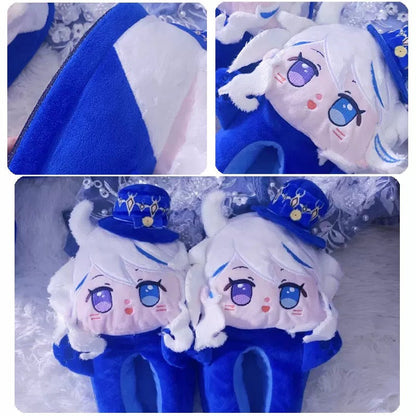 Smile House Plush Genshin Impact Furina Hutao Xiao Kaedehara Kazuha Plush Slippers