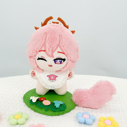 Smile House Plush Genshin Impact Fanart Plushie Yae Miko Cute Plush Doll 12 CM