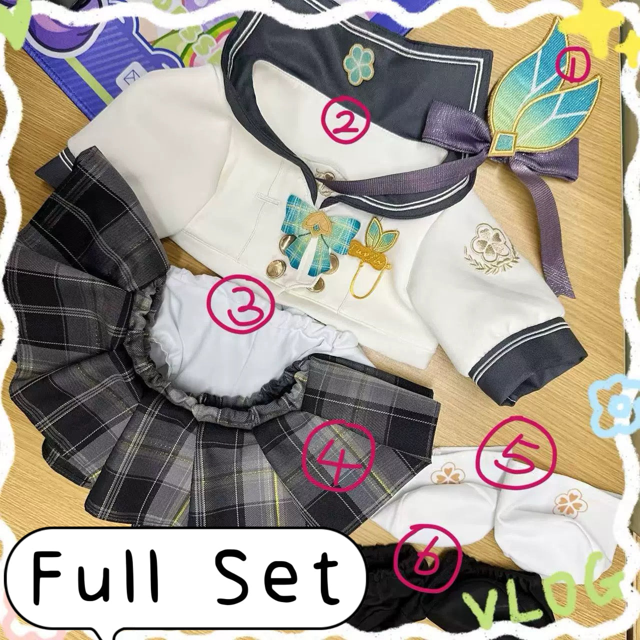 ¡¾Only Clothes¡¿Smile House Plush Honkai: Star Rail Plushies Firefly Plush Doll JK Suit Clothes