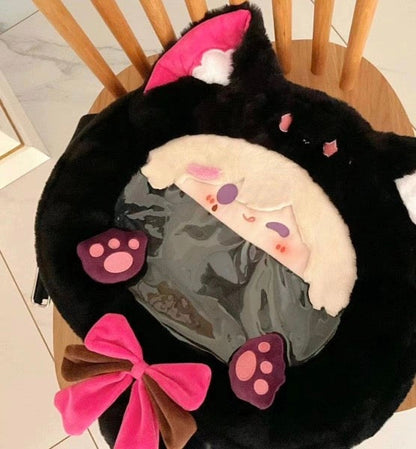 Smile House Plush Genshin Impact Fanart Lyney Backpack Bag Crossbody Bag