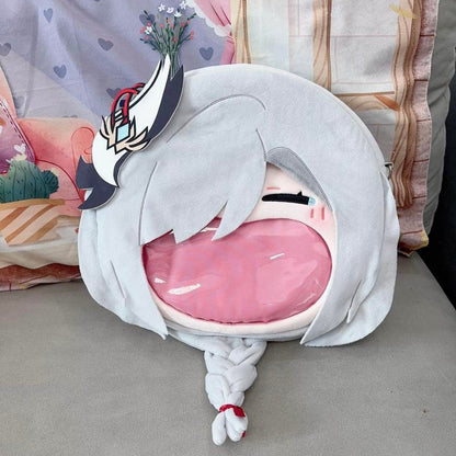 Smile House Plush Game Genshin Impact Shenhe Smile Backpack Crossbody Bag