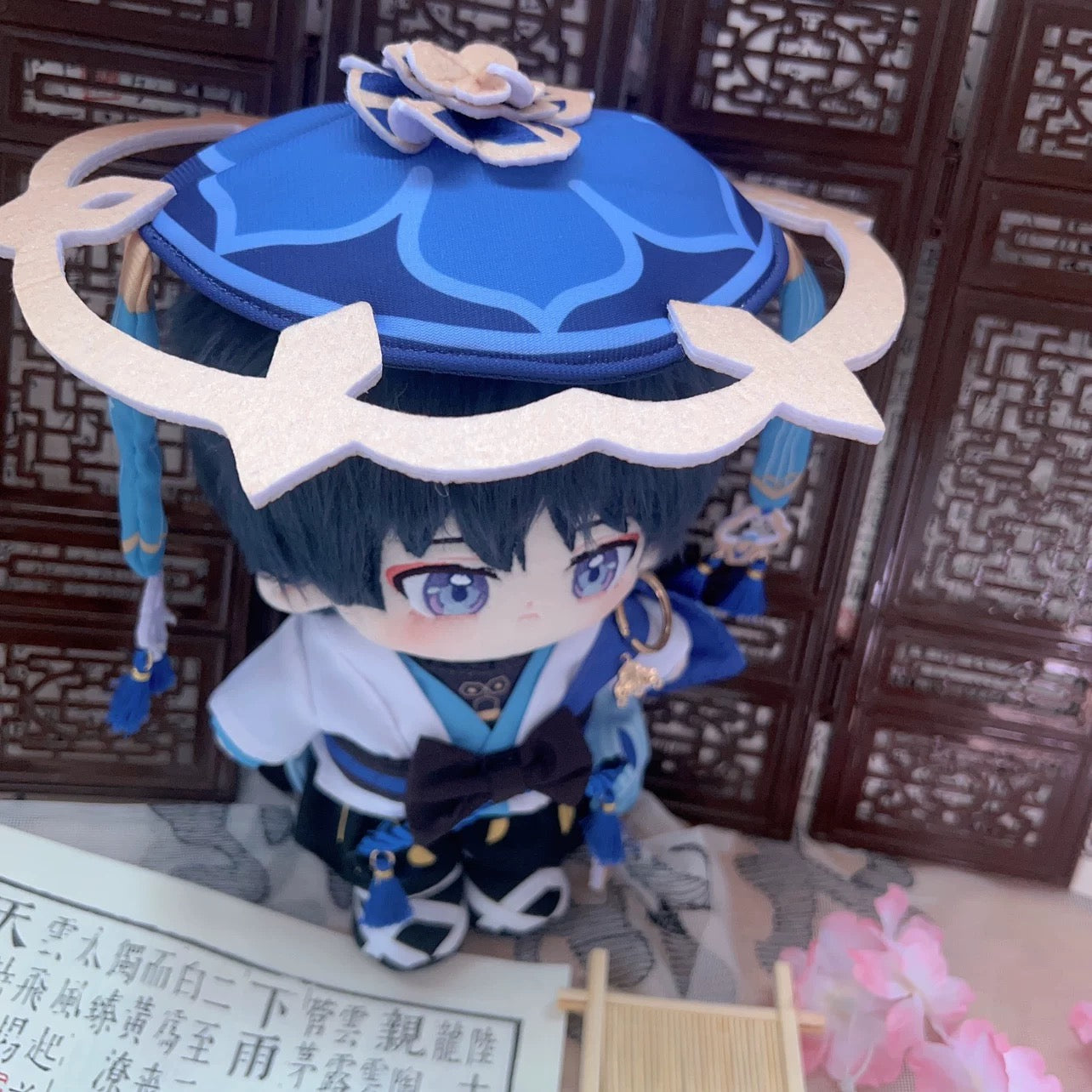 Smile House Plush Genshin Impact plushie Wanderer Scaramouche Kabukimono Plush Doll 20 CM