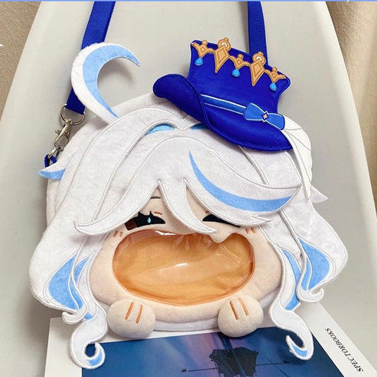 Smile House Plush Game Genshin Impact Furina Forcalors Backpack Crossbody Bag