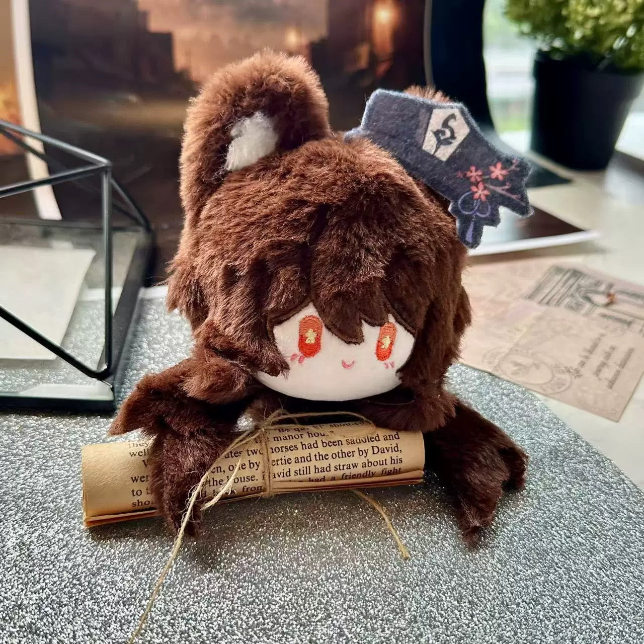 Smile House Plush Genshin Impact Hutao Plush Doll Ball 12CM Plushies