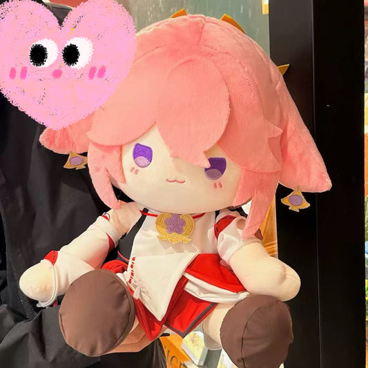 Smile House Plush Genshin Impact Plushies Staring Yae Miko Wave Mouth 40CM Plush Doll