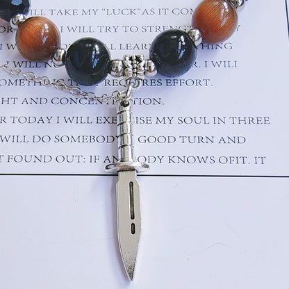 Free Shipping Smile House Plush Zenless Zone Zero ZZZ Evelyn Chevalier Inspired Round Bracelet