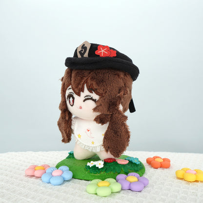 Smile House Plush Genshin Impact Fanart Plushie Hutao Cute Plush Doll 12 CM