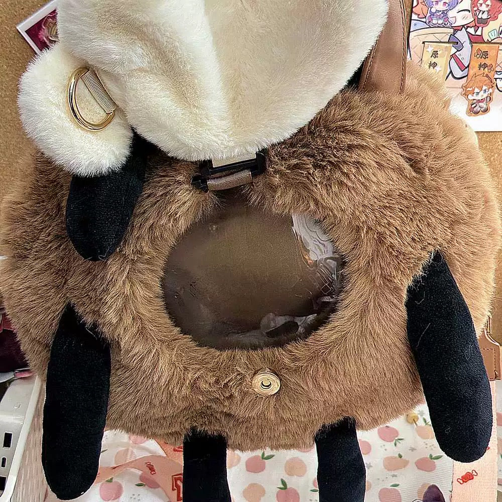 Smile House Plush Genshin Impact Fanart Hilichurl Backpack Crossbody Bag