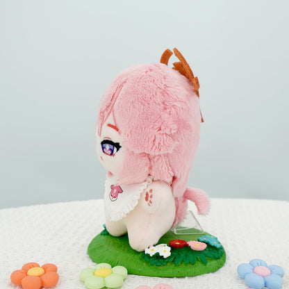 Smile House Plush Genshin Impact Fanart Plushie Yae Miko Cute Plush Doll 12 CM