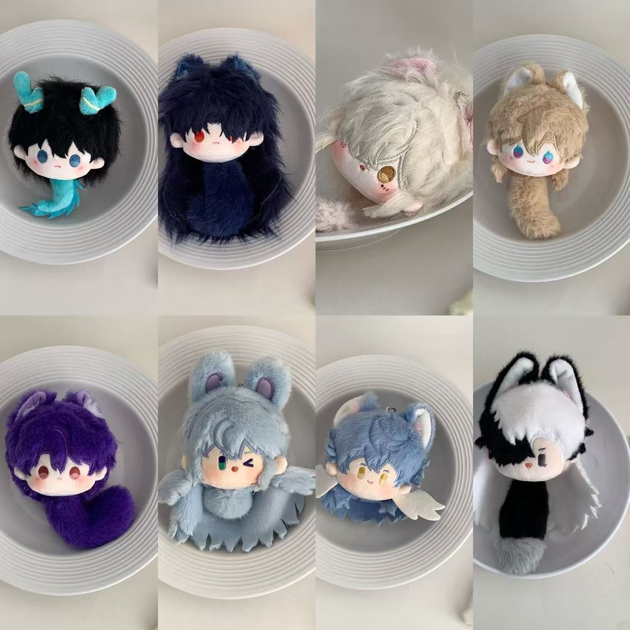 Smile House Plush Honkai: Star Rail Plushie Jingyuan Blade Sunday Dr Ratio Boothill Robin Dan Heng ? Imbibitor Lunae 12CM Plush Ball Doll