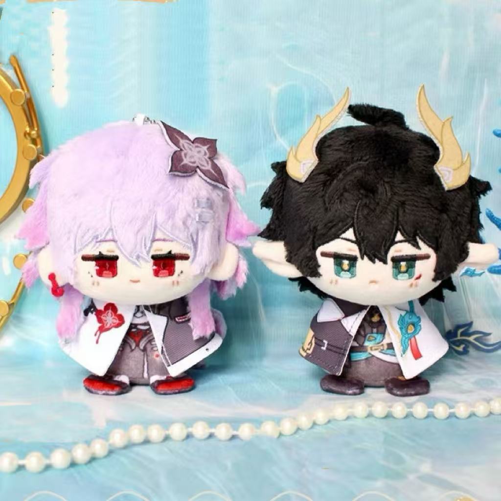 Smile House Plush Honkai Star Rail Fanart Dan Heng ? Permansor Terrae Evernight Cloak Plush Doll 12CM