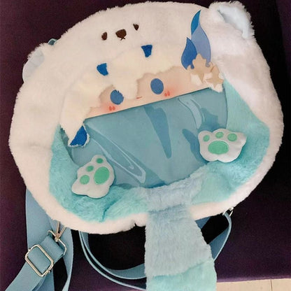 Smile House Plush Genshin Impact Neuvillette Plush Corssbody Bag Backpack