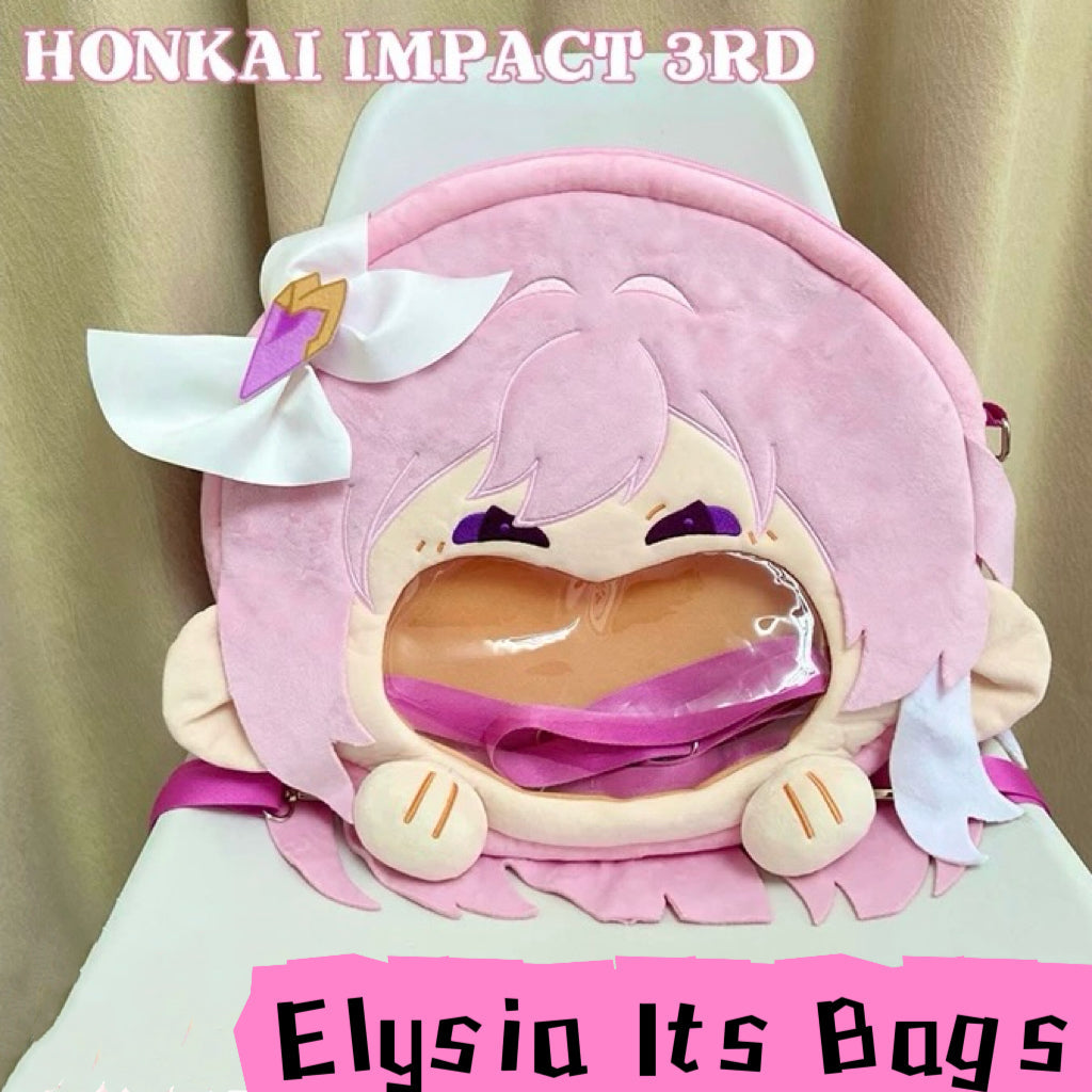 Smile House Plush Honkai Impact 3rd Elysia Backpack Crossbody Bag