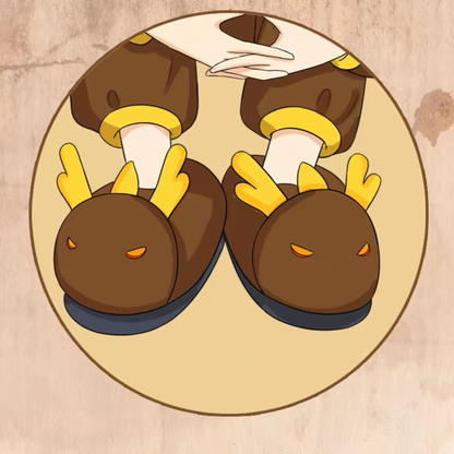 Smile House Plush Genshin Impact Furina Hutao Xiao Kaedehara Kazuha Plush Slippers